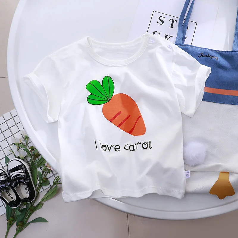T-Shirt For Kids Children Cotton Little Girls Clothes Short Sleeve Sweat Absorbing Breathable Summer Korean Fashion Cartoon Top
T-Shirt For Kids Children Cotton Little Girls Clothes Short Sleeve Sweat Absorbing Breathable Summer Korean Fashion Cartoon Top