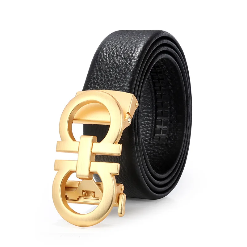 High-End Men's Belt Metal Automatic Buckle Luxury Real Cowhide Busines Casual All-Match Jeans Casual Pants Husband Gift New 2021
High-End Men's Belt Metal Automatic Buckle Luxury Real Cowhide Busines Casual All-Match Jeans Casual Pants Husband Gift New 2021