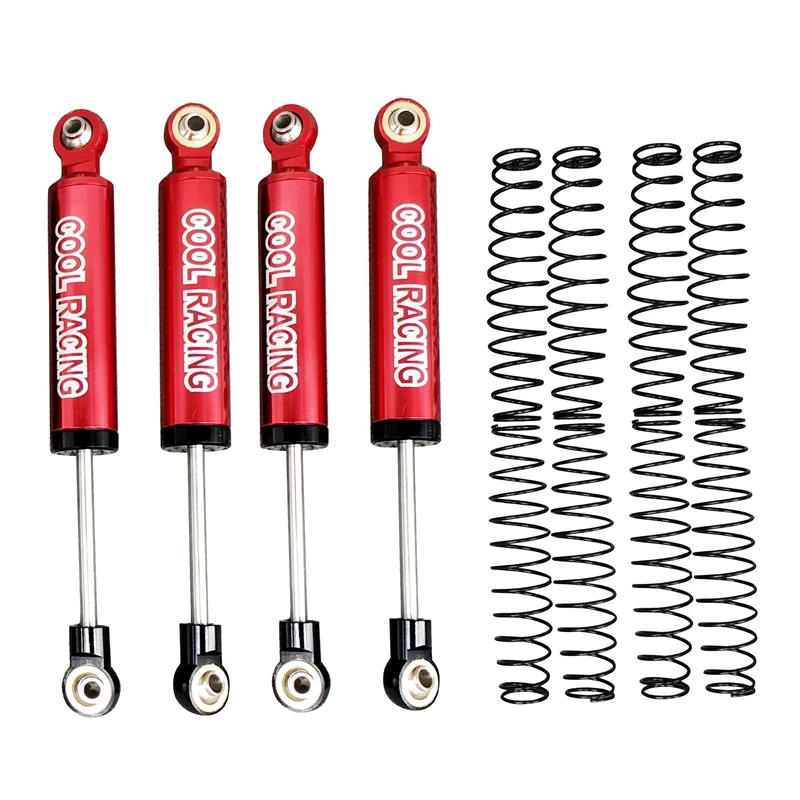 COOL RACING 4PCS Oil Suspension Shock Absorber Internal Spring Shock Absorber for SCX10 D90 WRAITH TRX-4 90046 RC
COOL RACING 4PCS Oil Suspension Shock Absorber Internal Spring Shock Absorber for SCX10 D90 WRAITH TRX-4 90046 RC