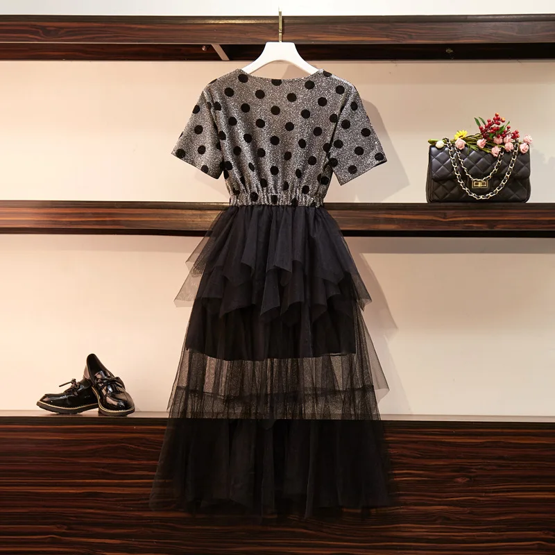 Cascading Ruffles Dot Print Summer Dress XL To 5XL Plus Size Dress Women High Waist Short-sleeved V-neck Casual Dresses
Cascading Ruffles Dot Print Summer Dress XL To 5XL Plus Size Dress Women High Waist Short-sleeved V-neck Casual Dresses