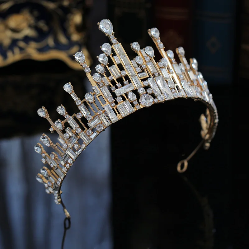 Baroque Crystal Luxury Geometric Rhinestone Bridal Tiaras Crown Diadem For Bride Diadem Wedding Hair Jewelry Dress Accessories
Baroque Crystal Luxury Geometric Rhinestone Bridal Tiaras Crown Diadem For Bride Diadem Wedding Hair Jewelry Dress Accessories