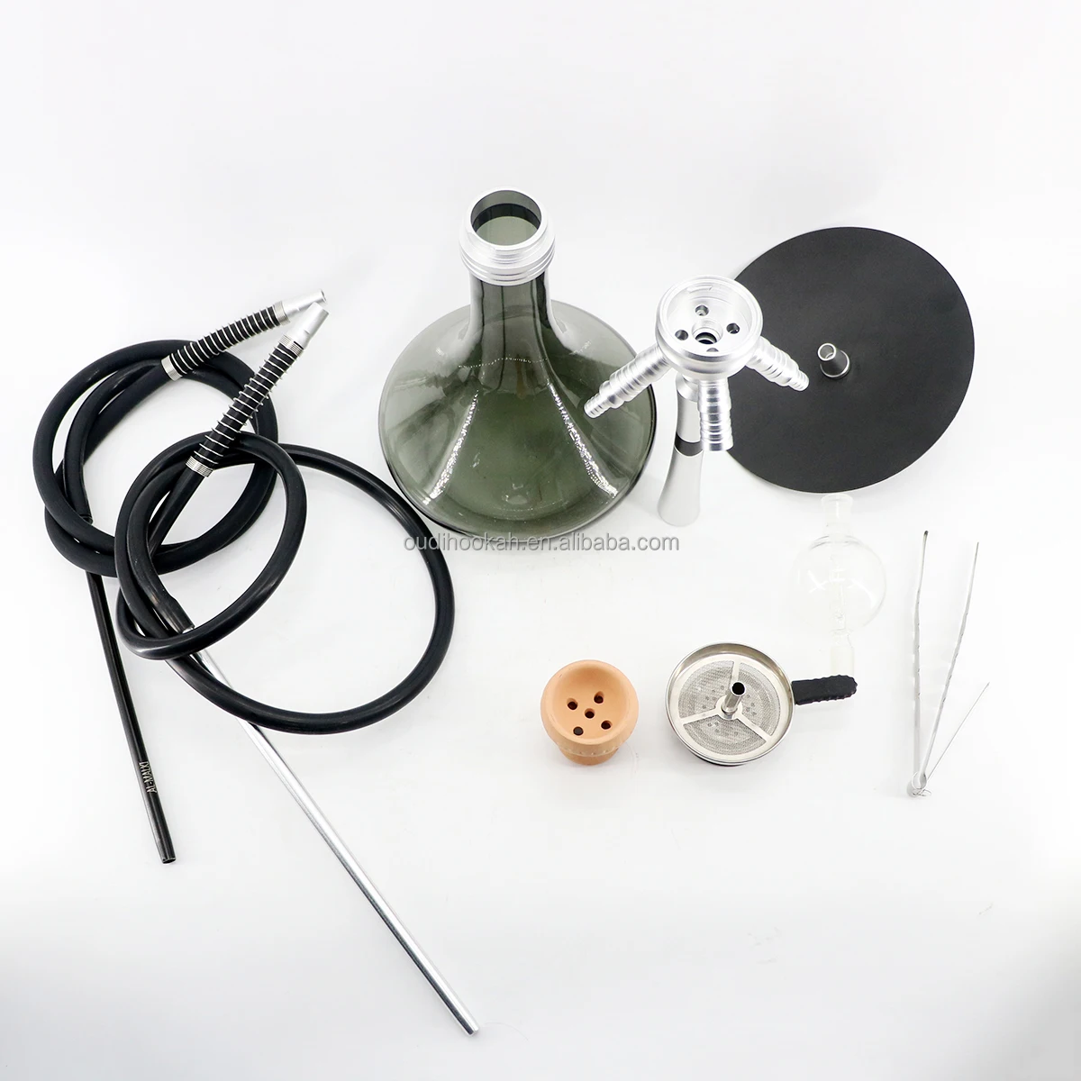 New Arrival Large Size Aluminum Hookah Shisha Stem Kit Adapter Hose Ceramic Bowl with Click System hookah factory
New Arrival Large Size Aluminum Hookah Shisha Stem Kit Adapter Hose Ceramic Bowl with Click System hookah factory