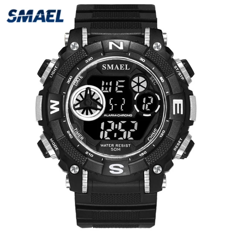 SMAEL Mens Watches Top Brand Luxury Waterproof Men Quartz Wirstwatch Dual Time Led Watch Pu Strap Military Sport Clock Relogio
SMAEL Mens Watches Top Brand Luxury Waterproof Men Quartz Wirstwatch Dual Time Led Watch Pu Strap Military Sport Clock Relogio