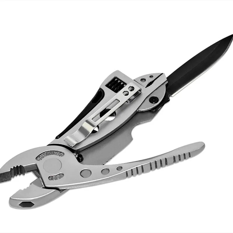 Multi-tool Pliers, Pocket Screwdriver Set, Adjustable Wrench, Jaw Wrench, Portable Camping Survival Tool Pliers T4038 
Multi-tool Pliers, Pocket Screwdriver Set, Adjustable Wrench, Jaw Wrench, Portable Camping Survival Tool Pliers T4038