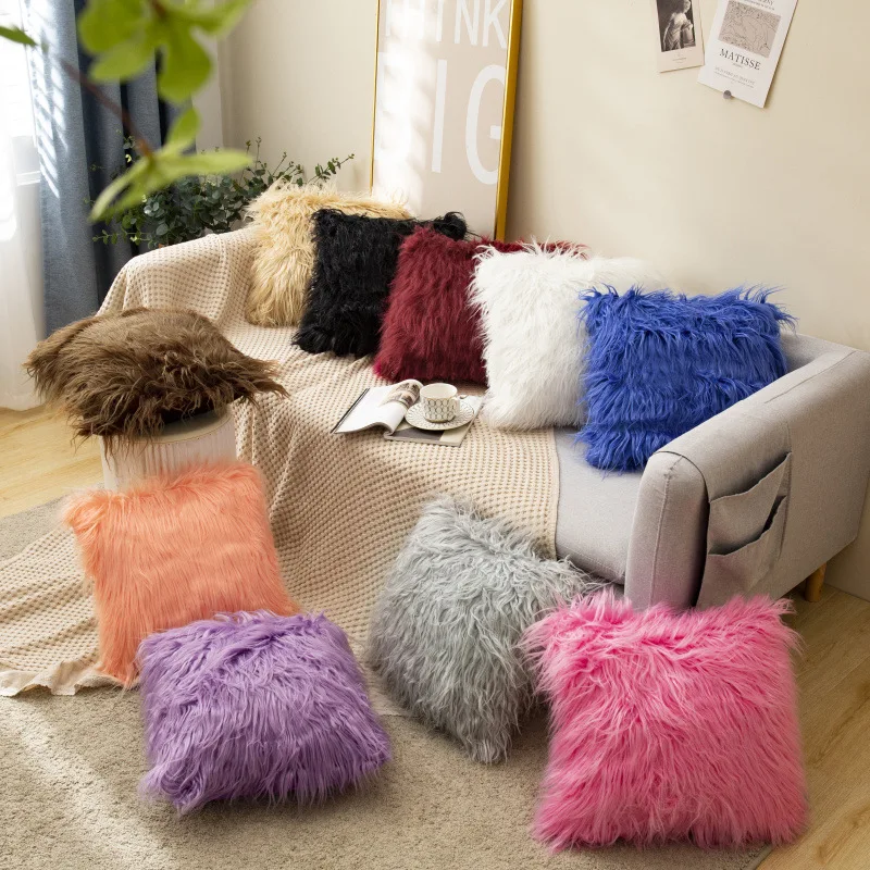 Decorative Fluffy Pillow Cover Soft Plush Faux Fur Pillowcase Square Warm Furry Pillow Case Living Room Sofa Cushion Covers Deco
Decorative Fluffy Pillow Cover Soft Plush Faux Fur Pillowcase Square Warm Furry Pillow Case Living Room Sofa Cushion Covers Deco