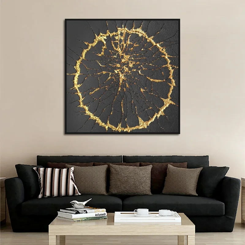 Home Decoration Wall Painting Atmosphere Simple Ink Gold Crackle Picture Canvas Oil Painting Watercolor Art Painting Frameless
Home Decoration Wall Painting Atmosphere Simple Ink Gold Crackle Picture Canvas Oil Painting Watercolor Art Painting Frameless