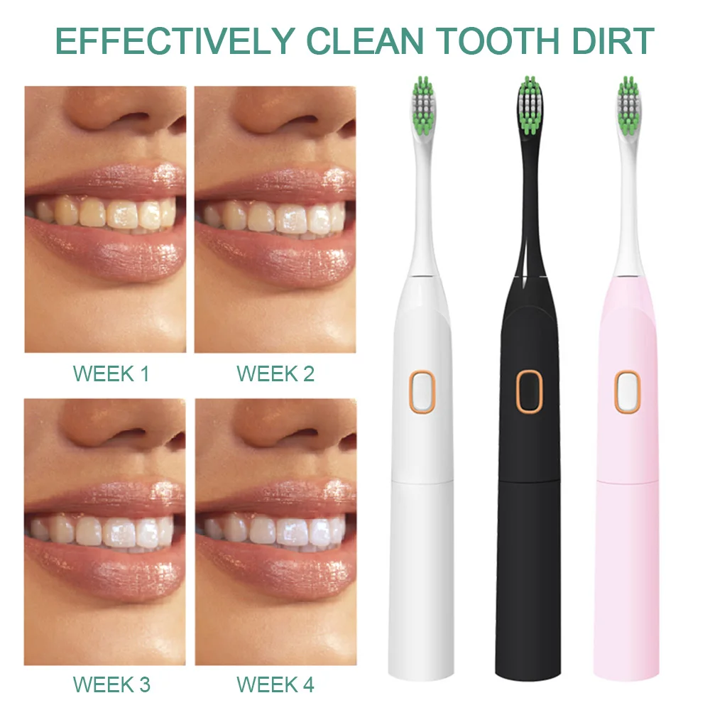 High Frequency Vibration Electric Toothbrush Oral Hygiene Cleaning Replacement Teeth Brush Battery Powered Waterproof
High Frequency Vibration Electric Toothbrush Oral Hygiene Cleaning Replacement Teeth Brush Battery Powered Waterproof