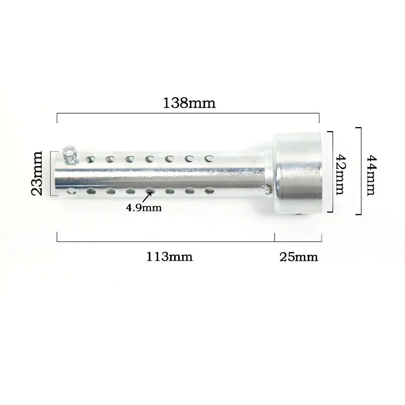 Универсальный серебристый глушитель для мотоцикла, шумоподавляющее звуковое устройство, регулируемый глушитель, глушитель 35 мм/42 мм/45 мм/48 мм/60 мм
Универсальный серебристый глушитель для мотоцикла, шумоподавляющее звуковое устройство, регулируемый глушитель, глушитель 35 мм/42 мм/45 мм/48 мм/60 мм