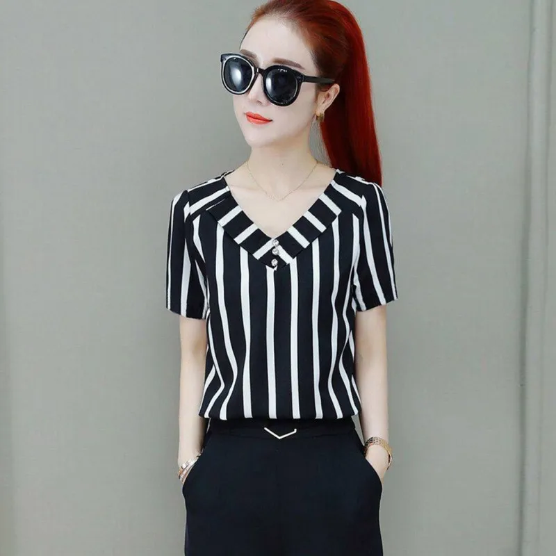 Femme Autumn Fall Office Ladies Office Blouses Top Plus Size Women Striped Blouse Shirt Female Short Sleeve Blusas
Femme Autumn Fall Office Ladies Office Blouses Top Plus Size Women Striped Blouse Shirt Female Short Sleeve Blusas