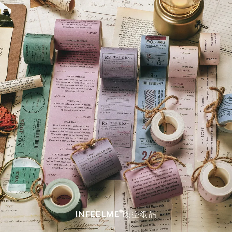 2-5cm*5m Retro Ticket Special Material Washi Stickers Scrapbooking Masking Tapes School Office Supplies sl3073
2-5cm*5m Retro Ticket Special Material Washi Stickers Scrapbooking Masking Tapes School Office Supplies sl3073