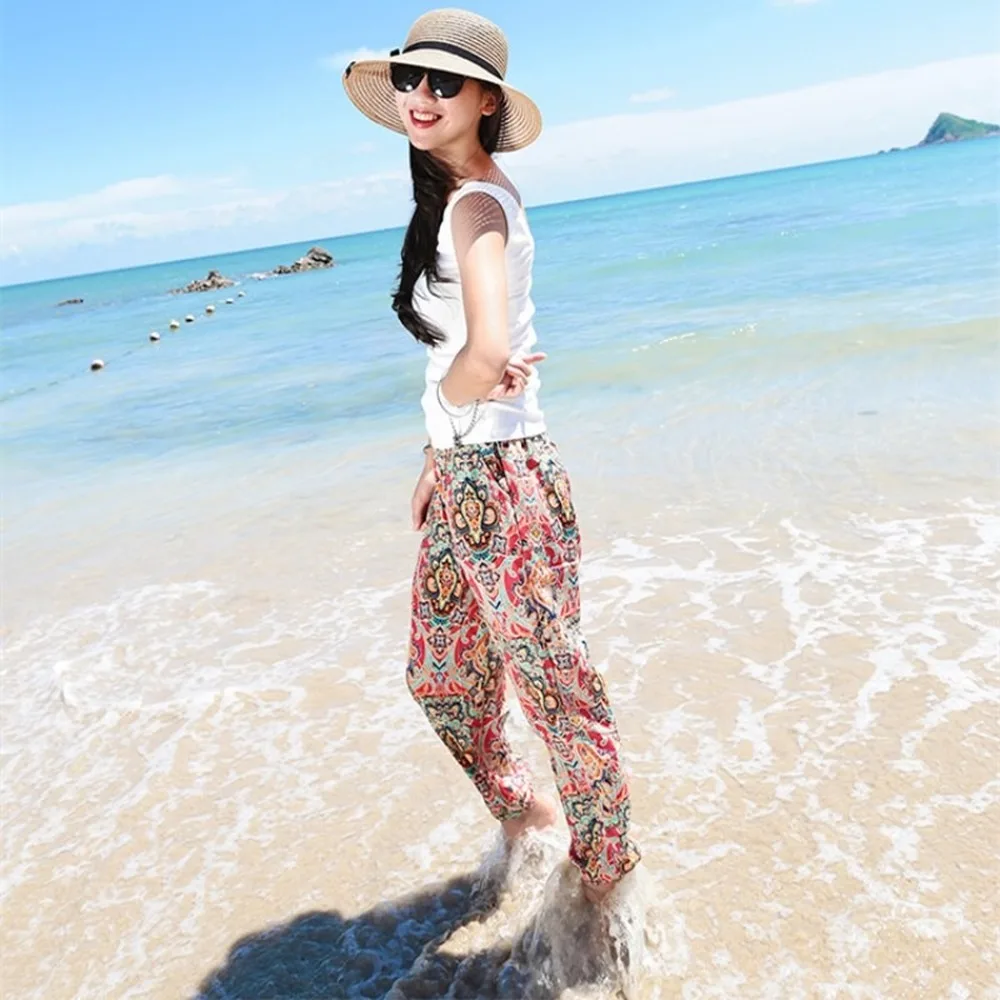 Clearance Sale Summer Beach Bohemian Chiffon Ankle-length Pants Sexy Print Harem Pants Plus Size Elastic Waist Vintage Pants
Clearance Sale Summer Beach Bohemian Chiffon Ankle-length Pants Sexy Print Harem Pants Plus Size Elastic Waist Vintage Pants