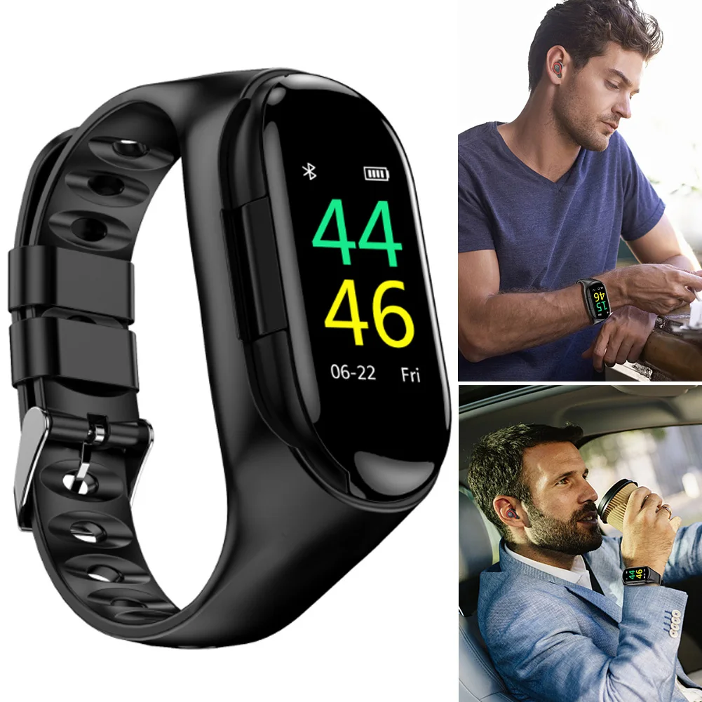 Smart Watch Color Screen Bracelet Double Bluetooth with Stereo Earbud Smart Watches New Arrival
Smart Watch Color Screen Bracelet Double Bluetooth with Stereo Earbud Smart Watches New Arrival