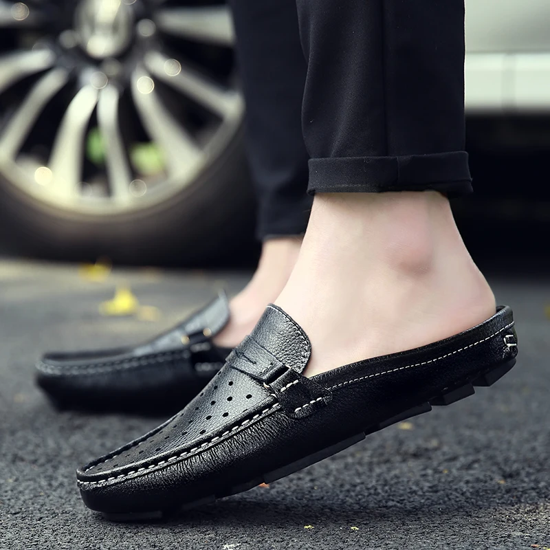Fashion Half Shoes For Men Casual Shoes Summer Men's Peas Shoes Slip On Loafers Driving Shoes Man Mules Soft Leather Footwear
Fashion Half Shoes For Men Casual Shoes Summer Men's Peas Shoes Slip On Loafers Driving Shoes Man Mules Soft Leather Footwear