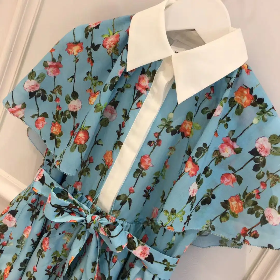 2021 SummerChiffon Luxury High Quality Elegan blue t Girls Dress Princess Party Children small flower Girls Clothing100-150CM
2021 SummerChiffon Luxury High Quality Elegan blue t Girls Dress Princess Party Children small flower Girls Clothing100-150CM