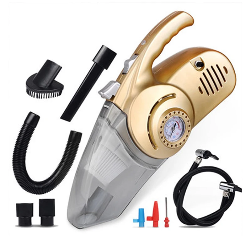 Portable Car Handheld Vacuum Cleaner Golden Electric Air Pump Tire Inflator LED Light 12V Vacuum Cleaner For Car
Portable Car Handheld Vacuum Cleaner Golden Electric Air Pump Tire Inflator LED Light 12V Vacuum Cleaner For Car