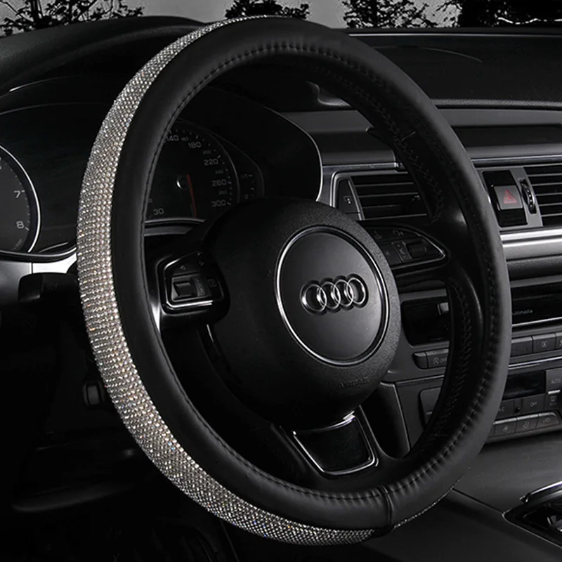 Four Seasons Universal Fashion Diamond Steering Wheel Cover Non-slip Bling Rhinestone Steer Wheel Cover
Four Seasons Universal Fashion Diamond Steering Wheel Cover Non-slip Bling Rhinestone Steer Wheel Cover