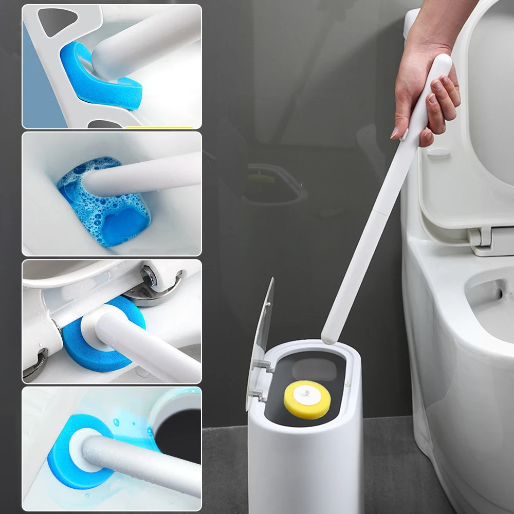 Disposable Cleaning Tool Household No Dead Corner Toilet Brush Long Handle Wall-mounted Bathroom Accessories Toilet Holder Set
Disposable Cleaning Tool Household No Dead Corner Toilet Brush Long Handle Wall-mounted Bathroom Accessories Toilet Holder Set