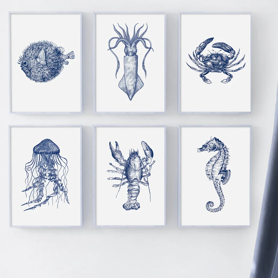 Fossil Octopus Crab Shrimp Jellyfish Vintage Wall Art Canvas Painting Nordic Posters Prints Wall Pictures For Living Room Decor
Fossil Octopus Crab Shrimp Jellyfish Vintage Wall Art Canvas Painting Nordic Posters Prints Wall Pictures For Living Room Decor