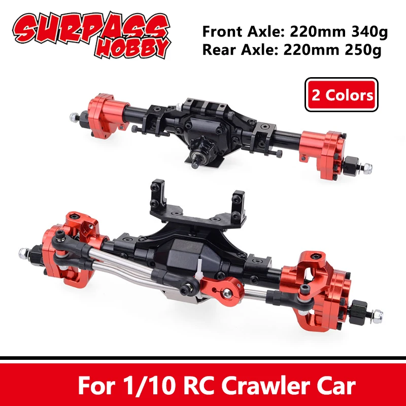 Full Front Rear Portal Axle SCX10 Aluminum CNC Anodized for 1/10 RC Crawler Car Axial SCX10 II 90046 90047 Upgrade Parts
Full Front Rear Portal Axle SCX10 Aluminum CNC Anodized for 1/10 RC Crawler Car Axial SCX10 II 90046 90047 Upgrade Parts