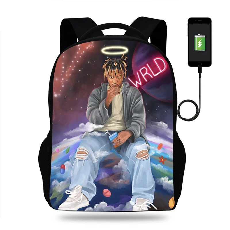 Hot Rapper Juice World Backpack Boys Girls School Bag Teenager USB Charging Daily Travel Backpack Student School Bags Mochila
Hot Rapper Juice World Backpack Boys Girls School Bag Teenager USB Charging Daily Travel Backpack Student School Bags Mochila