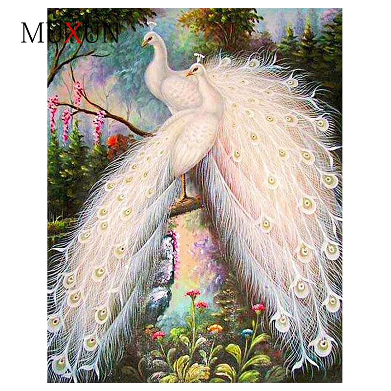 Full Square / Round Diamond Embroidery Pattern Cross Stitch White Peacock Diamond Painting Diy Mosaic Gift Home Decoration Ep095
Full Square / Round Diamond Embroidery Pattern Cross Stitch White Peacock Diamond Painting Diy Mosaic Gift Home Decoration Ep095