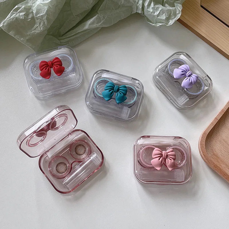 Contact Lens Case Portable Ins Bow Transparent Cosmetic Contact Lense Box Female Cute Japanese Portable Small Storage Lens Box
Contact Lens Case Portable Ins Bow Transparent Cosmetic Contact Lense Box Female Cute Japanese Portable Small Storage Lens Box