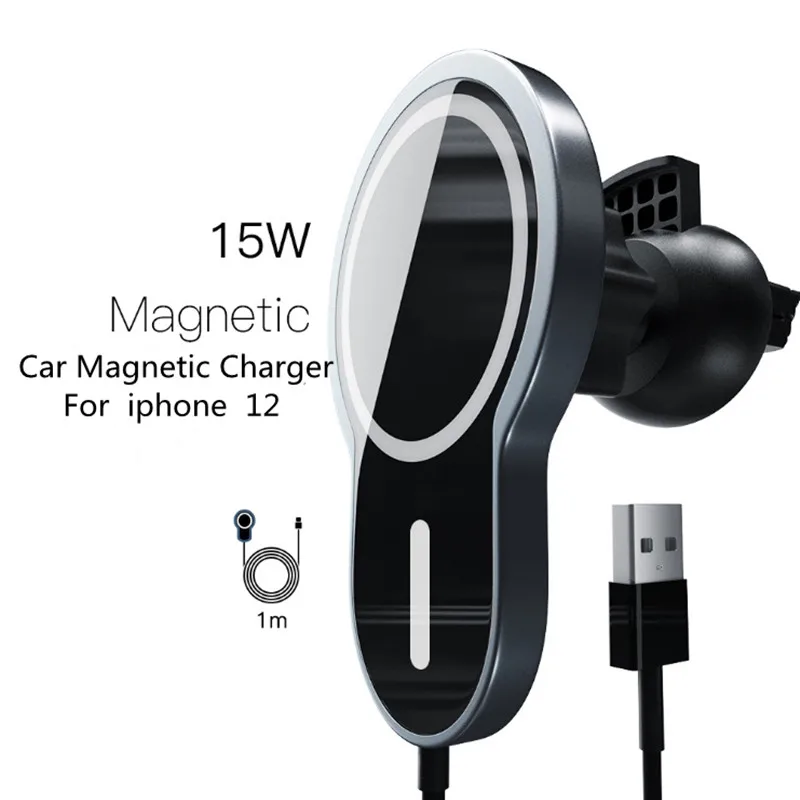 15W Magnetic Wireless Car Charger Mount For iPhone 12 Pro Max Xiaomi magsafing Wireless Charging Phone Holder Stand
15W Magnetic Wireless Car Charger Mount For iPhone 12 Pro Max Xiaomi magsafing Wireless Charging Phone Holder Stand