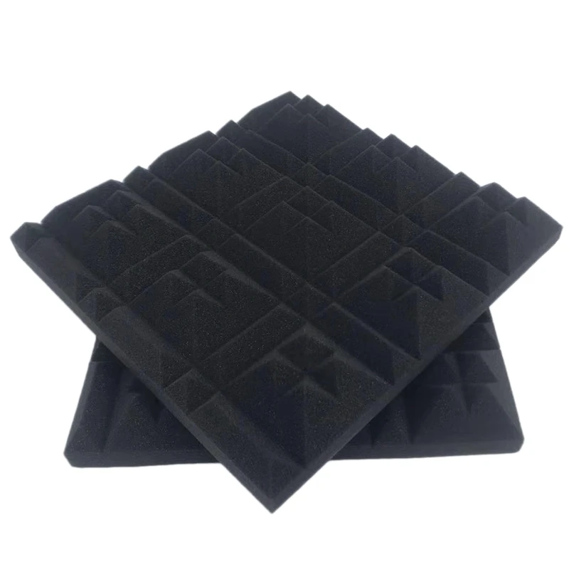 Acoustic Panels Studio Foam 12Pack Pyramid 2inch x 12inch x 12inch Sound Absorbing Foam Soundproofing Wall Tiles 
Acoustic Panels Studio Foam 12Pack Pyramid 2inch x 12inch x 12inch Sound Absorbing Foam Soundproofing Wall Tiles