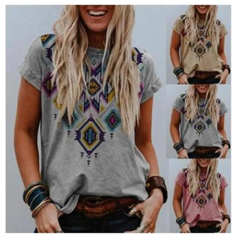 Retro Graphics t Shirt Summer Women Tops Short Sleeve O neck Geometry t Shirt Female Casual Loose Women's t Shirt Streetwear
Retro Graphics t Shirt Summer Women Tops Short Sleeve O neck Geometry t Shirt Female Casual Loose Women's t Shirt Streetwear
