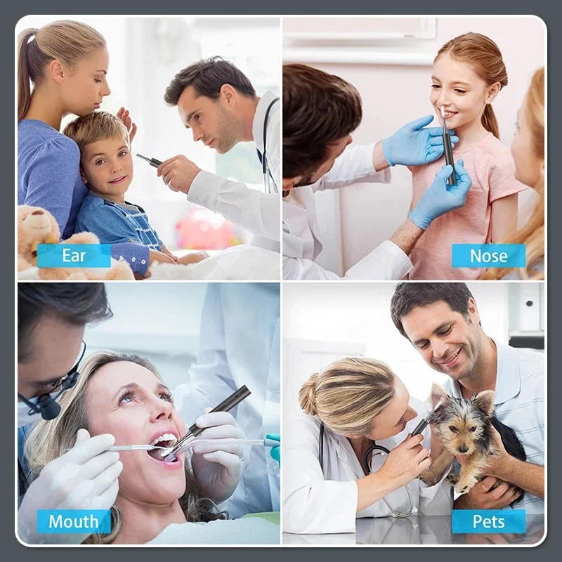 Intelligent Visual Otoscope Mini Camera Otoscope Borescope with 8 Tips Mouth Nose Otoscope Oral Inspection Health Care 3.5mm Len
Intelligent Visual Otoscope Mini Camera Otoscope Borescope with 8 Tips Mouth Nose Otoscope Oral Inspection Health Care 3.5mm Len