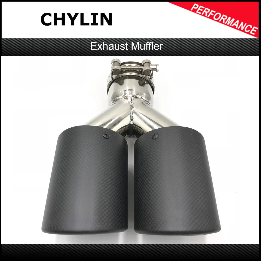 1pcs Double Silver Stainless Steel Car Exhaust Tip Tailpipe For Universal Matte Carbon Fiber Exhaust Muffler Pipe For Ak
1pcs Double Silver Stainless Steel Car Exhaust Tip Tailpipe For Universal Matte Carbon Fiber Exhaust Muffler Pipe For Ak
