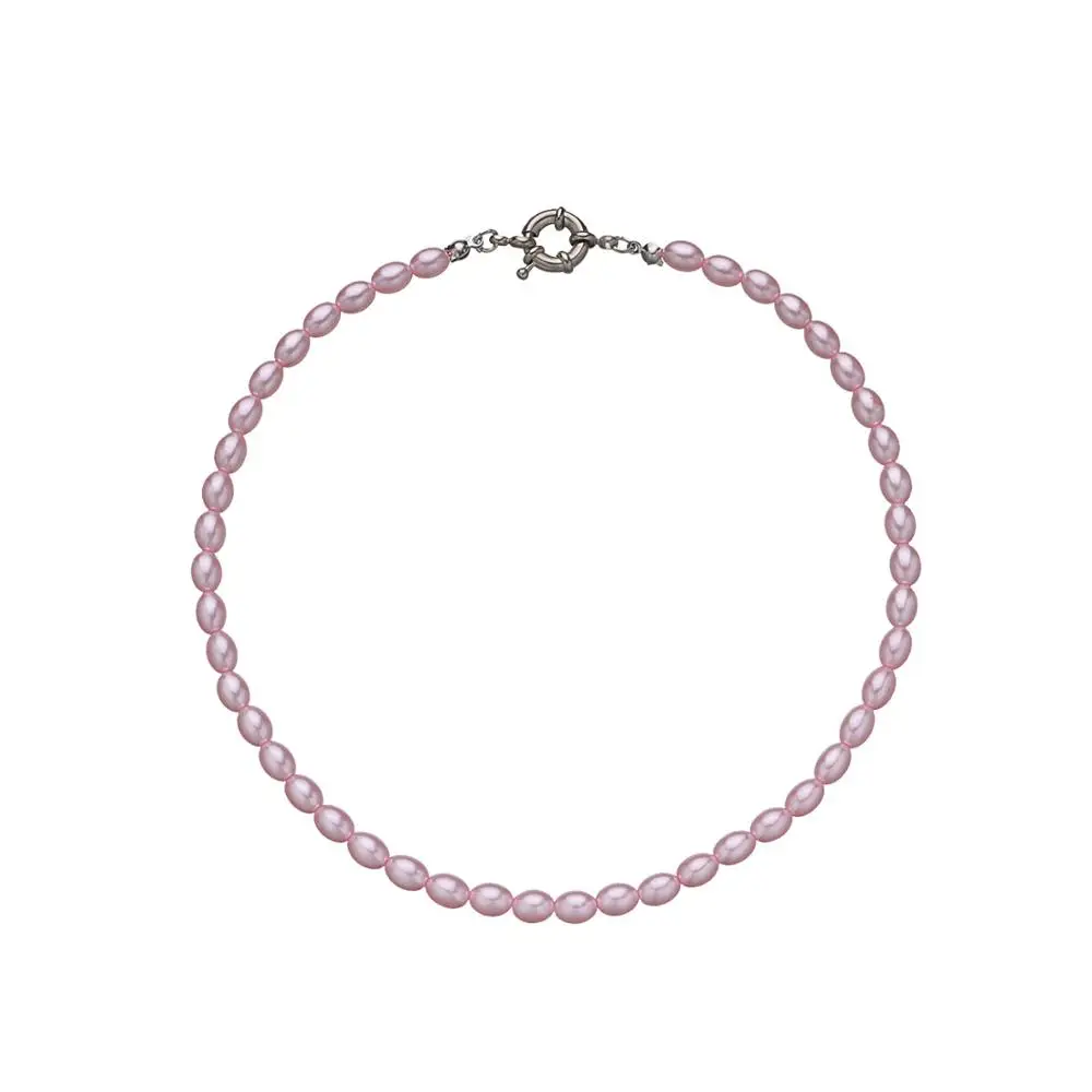 Fashion Chain Pearl Necklace For Women pink Pearl Metal Charm Pendants Necklaces Choker Snake Chain Jewelry Gold Silver Color
Fashion Chain Pearl Necklace For Women pink Pearl Metal Charm Pendants Necklaces Choker Snake Chain Jewelry Gold Silver Color