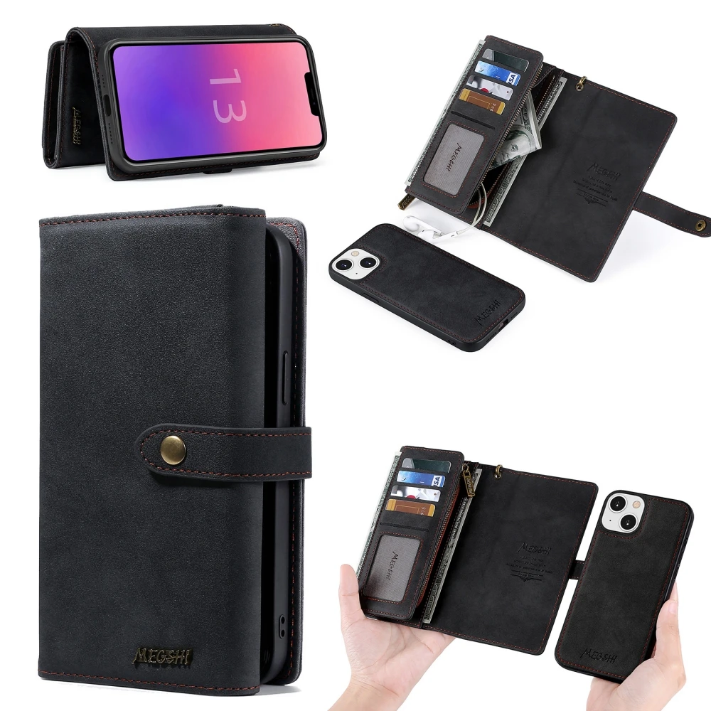 Multi-Function Kickstand Flip Cover Mobile Phone Case For iPhone 13/13 Mini/13 Pro/13 Pro Max Wallet Design Phone Holder Covers
Multi-Function Kickstand Flip Cover Mobile Phone Case For iPhone 13/13 Mini/13 Pro/13 Pro Max Wallet Design Phone Holder Covers