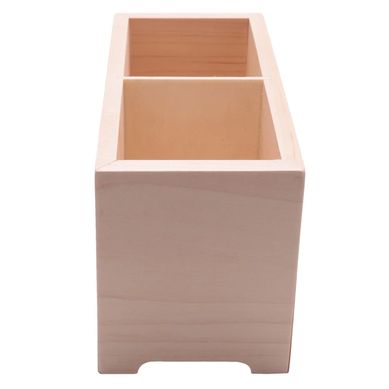With Calendar Ornaments Desk Organizer Gift Table Practical Container Pen Pencil Holder Two Grids Wooden Storage Box Rectangular
With Calendar Ornaments Desk Organizer Gift Table Practical Container Pen Pencil Holder Two Grids Wooden Storage Box Rectangular