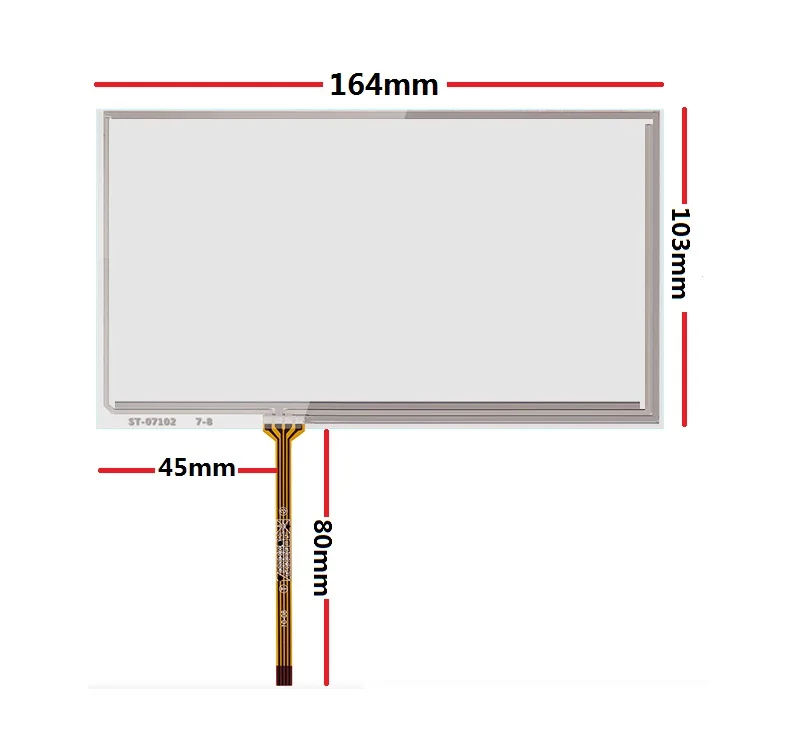 New 7.1-inch touch screen is suitable for AT070TN83 V. 184 industrial equipment HMI 164*103mm
New 7.1-inch touch screen is suitable for AT070TN83 V. 184 industrial equipment HMI 164*103mm