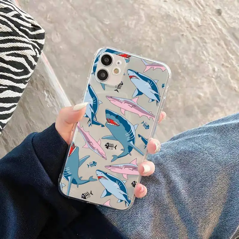shark cartoon horror animal ocean Phone Case Transparent soft For iphone 5 5s 5c se 6 6s 7 8 11 12 plus mini x xs xr pro max
shark cartoon horror animal ocean Phone Case Transparent soft For iphone 5 5s 5c se 6 6s 7 8 11 12 plus mini x xs xr pro max