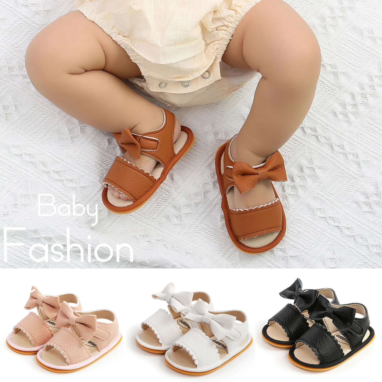 0-18 Month Newborn Baby Bow Sandals Soft Non-Slip Rubber Sole Summer Flat Walking Shoes Boys Girls Toddler Kids Sandals Sandales
0-18 Month Newborn Baby Bow Sandals Soft Non-Slip Rubber Sole Summer Flat Walking Shoes Boys Girls Toddler Kids Sandals Sandales