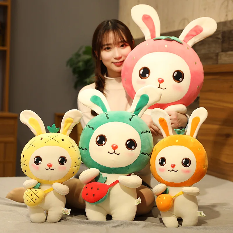 Creative Cartoon Fruit Bunny Plush Doll Stuffed Toy Cushion Pillow Decoration Kid Lovely Birthday Children's Day Gift Sleeping
Creative Cartoon Fruit Bunny Plush Doll Stuffed Toy Cushion Pillow Decoration Kid Lovely Birthday Children's Day Gift Sleeping