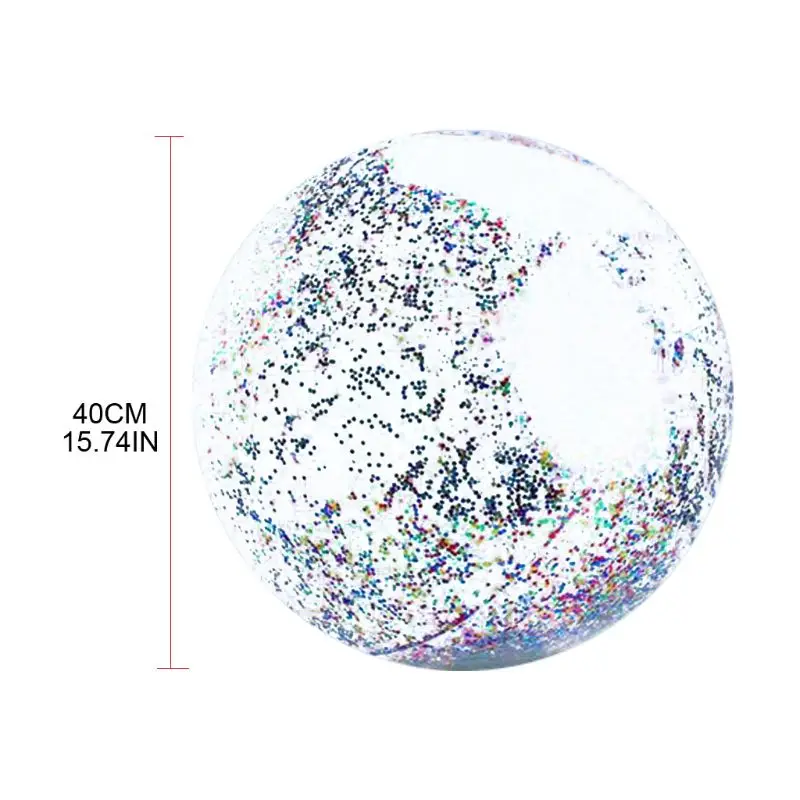 Transparent Sequin Inflatable Beach Ball Jumbo Pool Toys Confetti Glitter Clear 
Transparent Sequin Inflatable Beach Ball Jumbo Pool Toys Confetti Glitter Clear