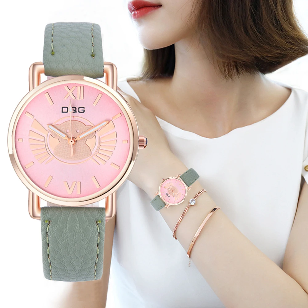 Minimalist green Pink Women Watches Luxury Fashion DQG Brand Ladies Quartz Wristwatches Simple Woman Leather Watch Clock
Minimalist green Pink Women Watches Luxury Fashion DQG Brand Ladies Quartz Wristwatches Simple Woman Leather Watch Clock