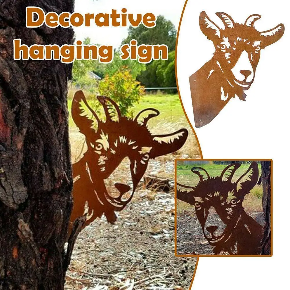 Metal Peeking goat Silhouettes Garden Fence Decor Garden goat Outdoors Garden Decoration Ornament Statues 2021 New Art Hanging
Metal Peeking goat Silhouettes Garden Fence Decor Garden goat Outdoors Garden Decoration Ornament Statues 2021 New Art Hanging