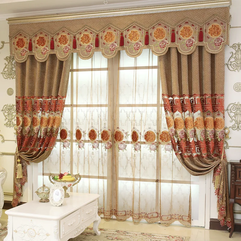 European Style Curtain Chenille Fabric Embroidered Light and Luxurious Atmosphere Curtains for Living Dining Room Bedroom
European Style Curtain Chenille Fabric Embroidered Light and Luxurious Atmosphere Curtains for Living Dining Room Bedroom