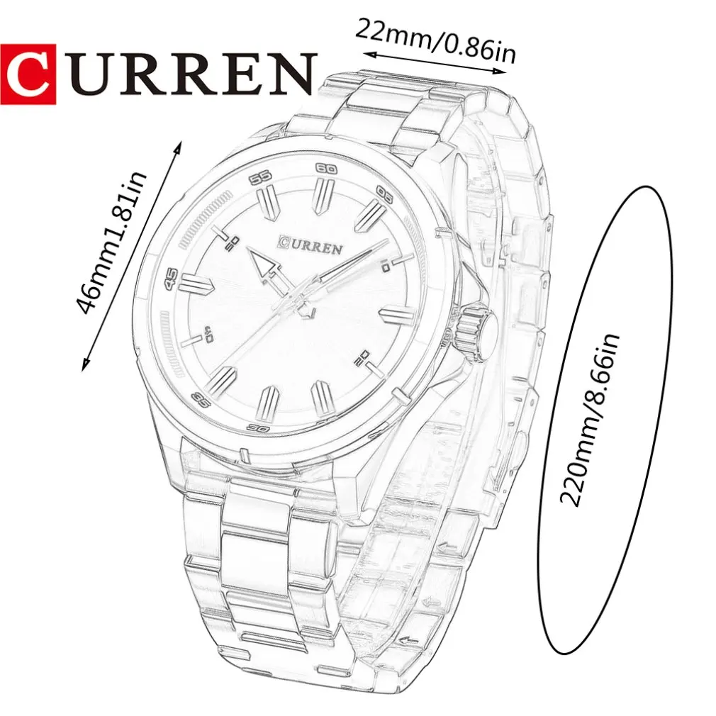 Carrian 8320 Steel Belt Men'S Watch Large Dial Quartz Men'S Watch Fashion Simple Business Waterproof Watch
Carrian 8320 Steel Belt Men'S Watch Large Dial Quartz Men'S Watch Fashion Simple Business Waterproof Watch