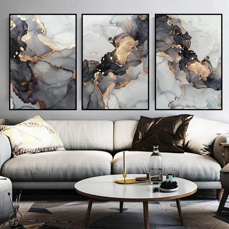 Nordic Abstract Gray Gold Fluid Art Marble Texture Abstract Wall Art Canvas Posters and Prints Living Room Decoration Painting
Nordic Abstract Gray Gold Fluid Art Marble Texture Abstract Wall Art Canvas Posters and Prints Living Room Decoration Painting