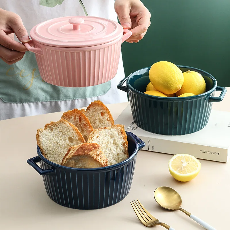 Керамическая миска с двойными ушками и крышкой, миски для смешивания салата и лапши, разноцветная глазурованная миска для микроволновой пе...
Керамическая миска с двойными ушками и крышкой, миски для смешивания салата и лапши, разноцветная глазурованная миска для микроволновой пе...
