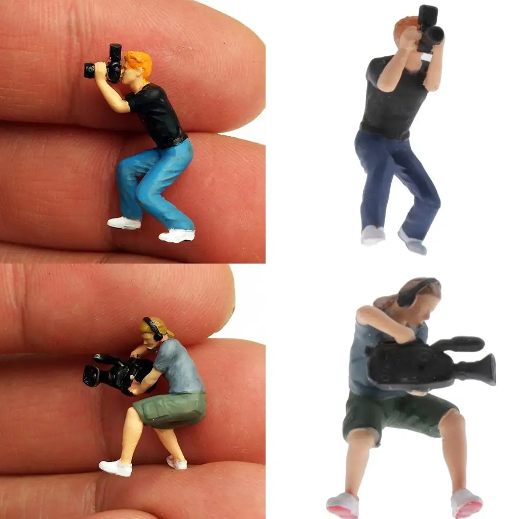 2pieces Tiny 1:87 Diorama Photographer Characters Figure Resin People Building Railway Road Layout Scenery
2pieces Tiny 1:87 Diorama Photographer Characters Figure Resin People Building Railway Road Layout Scenery