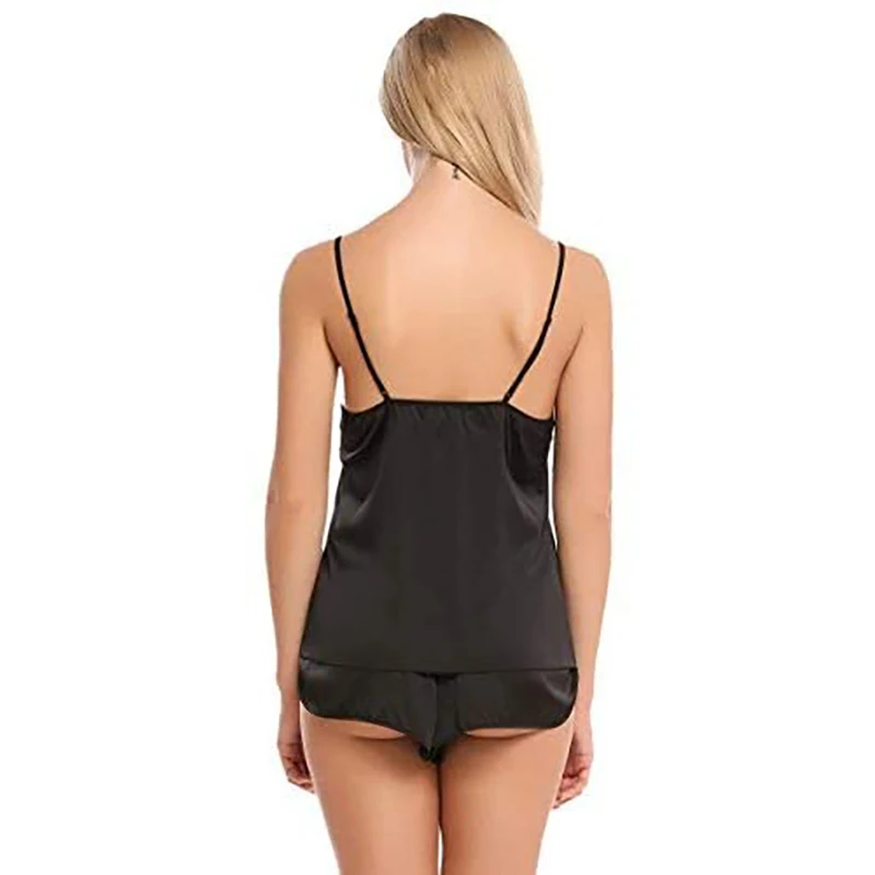 DR.GESTEE summer pajamas ladies sexy underwear satin pajamas suspenders shorts suit pajamas
DR.GESTEE summer pajamas ladies sexy underwear satin pajamas suspenders shorts suit pajamas