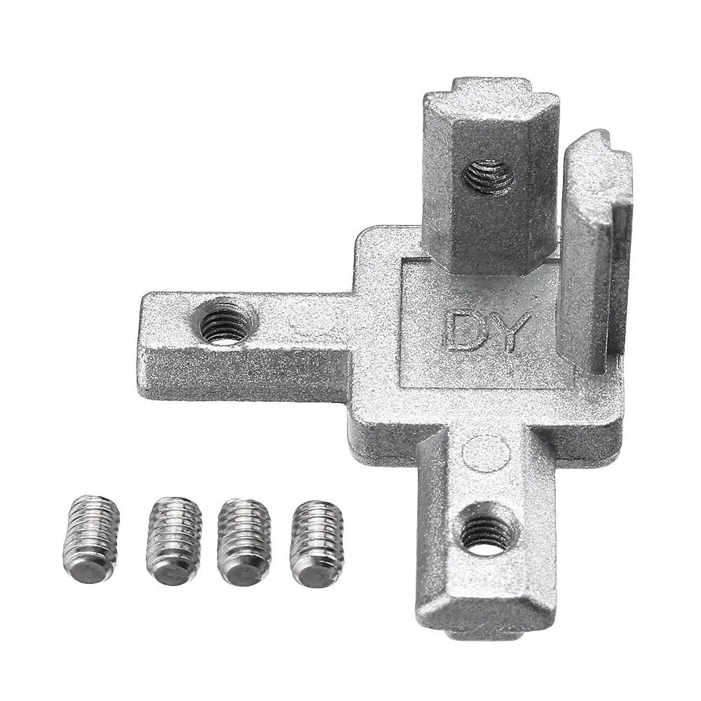 T Slot 3 Way 90 Degree Inside Corner Connector Joint Bracket for 2020 Series Aluminum Profile
T Slot 3 Way 90 Degree Inside Corner Connector Joint Bracket for 2020 Series Aluminum Profile