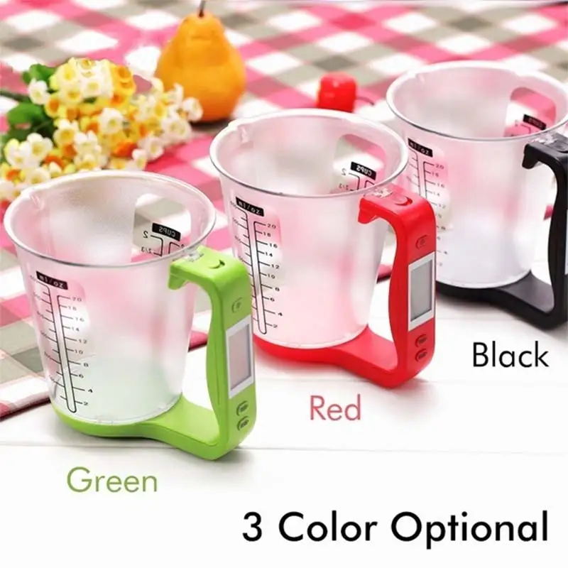 Electronic Measuring Cup Kitchen Scales Digital Beaker Host Weigh Temperature Measurement Cups With LCD Display
Electronic Measuring Cup Kitchen Scales Digital Beaker Host Weigh Temperature Measurement Cups With LCD Display