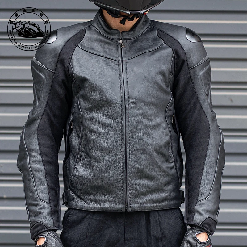 Кожаная мотоциклетная куртка Fighter, водонепроницаемая мотоциклетная куртка для мотокросса, одежда для езды на мотоцикле, толстая мотоциклет... 
Кожаная мотоциклетная куртка Fighter, водонепроницаемая мотоциклетная куртка для мотокросса, одежда для езды на мотоцикле, толстая мотоциклет...